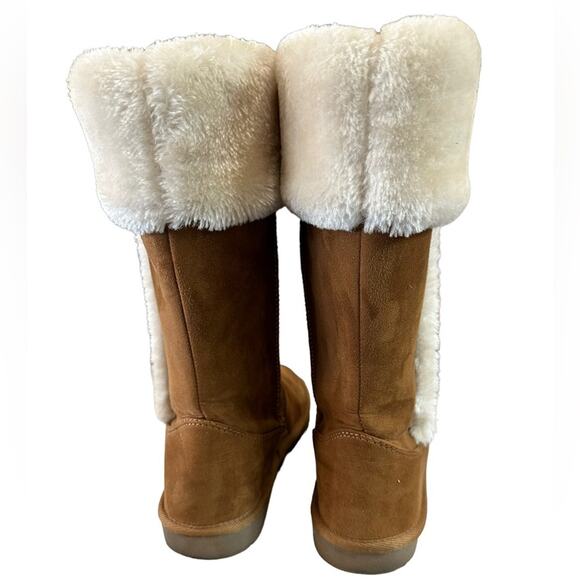 ARIZONA Jean company Syrus Brown faux suede faux fur Lined boots size 7 - Picture 2 of 10